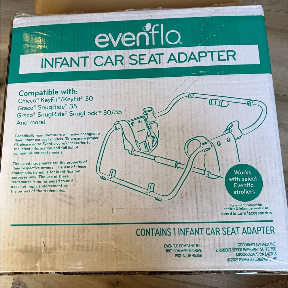 Evenflo Pivot Xpand Adapter for Perego Infant Car Seats, Graco, Chicco, and Peg - Picture 10 of 13
